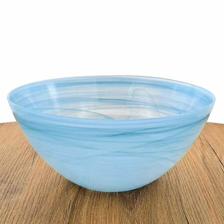 RED POMEGRANATE COLLECTION 10 in. Nuage Serving Bowl, Aqua 0814-6